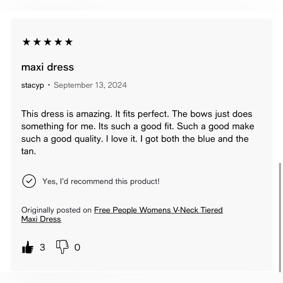 NWT FREE PEOPLE sweat heart neck with bows tiered maxi dress - Picture 12 of 12